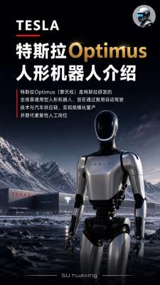 TeslaOptimus与人协作的未来工作场景